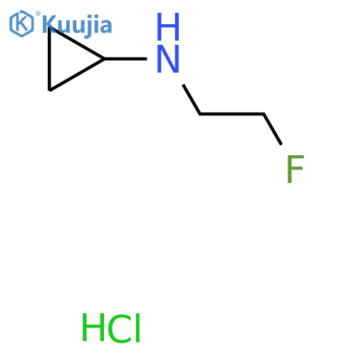 N-(2-fluoroethyl)cyclopropanamine hydrochloride structure
