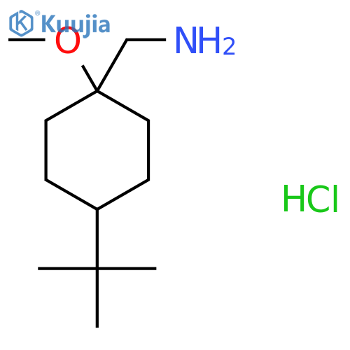 1-(4-Tert-butyl-1-methoxycyclohexyl)methanamine hydrochloride structure