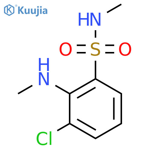 3-chloro-N-methyl-2-(methylamino)benzene-1-sulfonamide structure