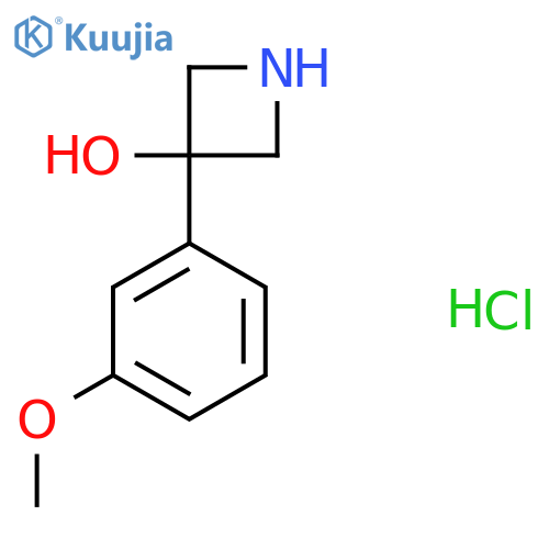 3-(3-Methoxyphenyl)azetidin-3-ol hydrochloride structure
