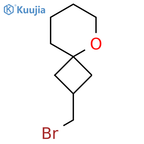 2-(bromomethyl)-5-oxaspiro3.5nonane, Mixture of diastereomers structure