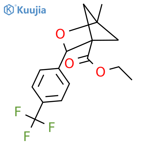 Ethyl 1-methyl-3-[4-(trifluoromethyl)phenyl]-2-oxabicyclo[2.1.1]hexane-4-carboxylate structure