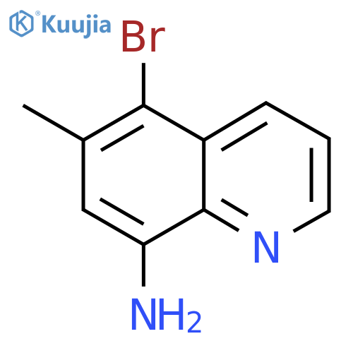 5-Bromo-6-methylquinolin-8-amine structure