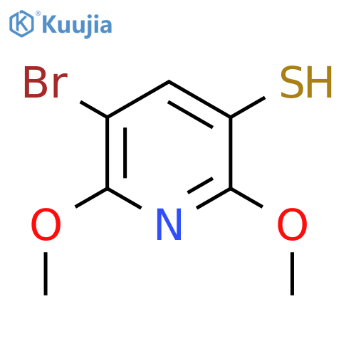 5-Bromo-2,6-dimethoxypyridine-3-thiol structure