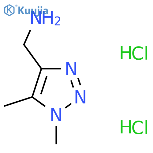 1-(1,5-dimethyl-1H-1,2,3-triazol-4-yl)methanamine dihydrochloride structure