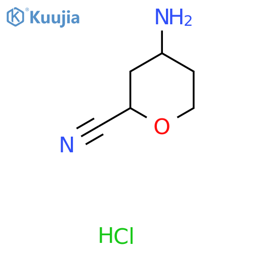 4-Aminooxane-2-carbonitrile hydrochloride structure