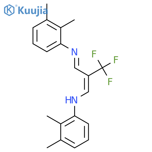 N-[(1E)-2-[(E)-[(2,3-dimethylphenyl)imino]methyl]-3,3,3-trifluoroprop-1-en-1-yl]-2,3-dimethylaniline structure