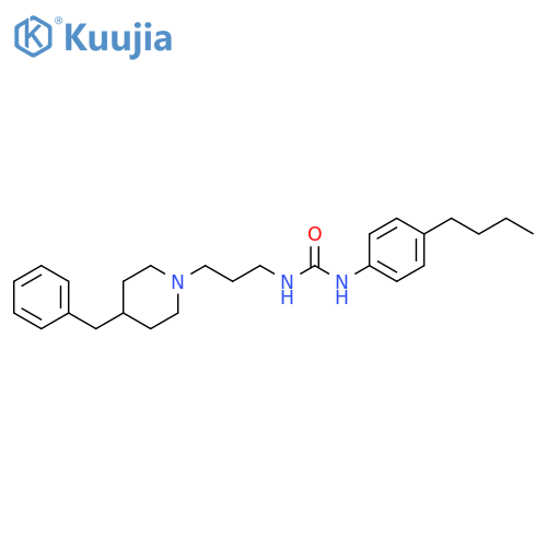 Urea, N-(4-butylphenyl)-N'-[3-[4-(phenylmethyl)-1-piperidinyl]propyl]- structure