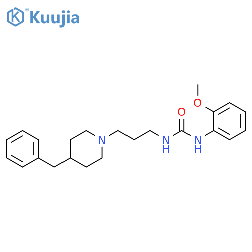 Urea, N-(2-methoxyphenyl)-N'-[3-[4-(phenylmethyl)-1-piperidinyl]propyl]- structure
