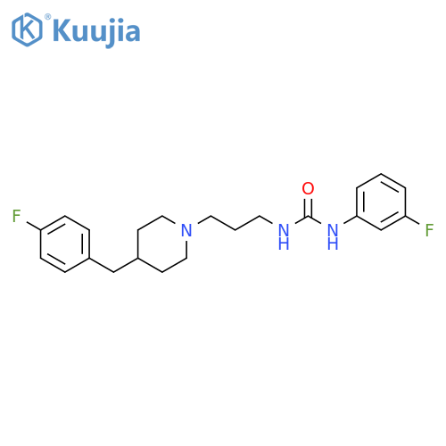 Urea,N-(3-fluorophenyl)-N'-[3-[4-[(4-fluorophenyl)methyl]-1-piperidinyl]propyl]- structure