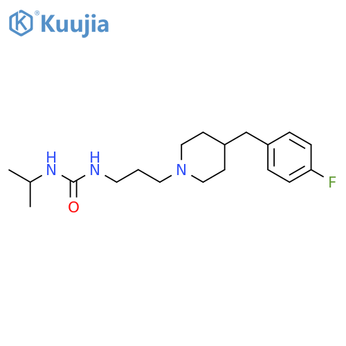 Urea,N-[3-[4-[(4-fluorophenyl)methyl]-1-piperidinyl]propyl]-N'-(1-methylethyl)- structure