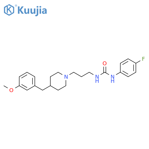 Urea,N-(4-fluorophenyl)-N'-[3-[4-[(3-methoxyphenyl)methyl]-1-piperidinyl]propyl]- structure