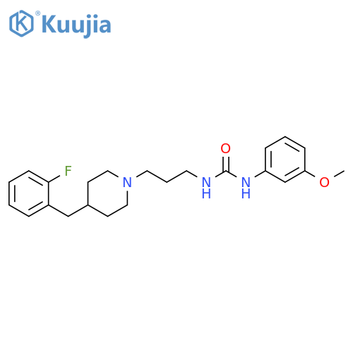 Urea,N-[3-[4-[(2-fluorophenyl)methyl]-1-piperidinyl]propyl]-N'-(3-methoxyphenyl)- structure