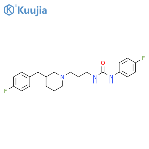 Urea,N-(4-fluorophenyl)-N'-[3-[3-[(4-fluorophenyl)methyl]-1-piperidinyl]propyl]- structure