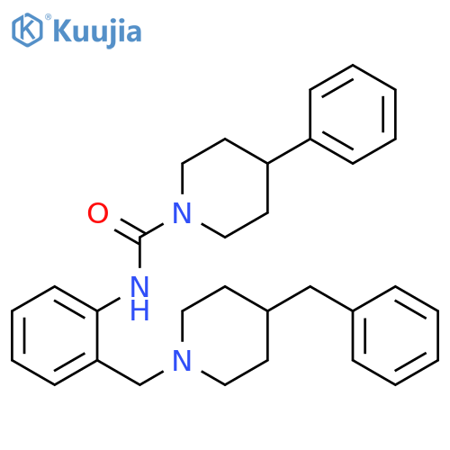 1-Piperidinecarboxamide,4-phenyl-N-[2-[[4-(phenylmethyl)-1-piperidinyl]methyl]phenyl]- structure