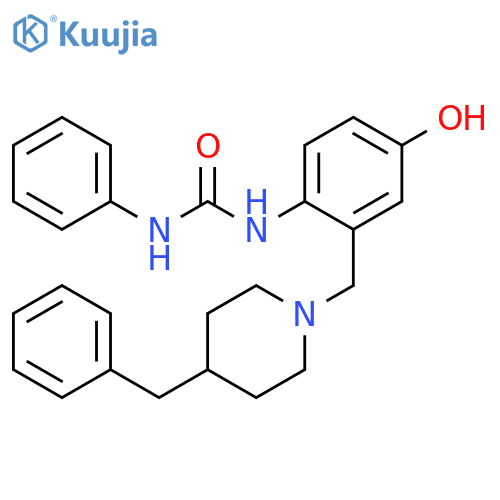 Urea,N-[4-hydroxy-2-[[4-(phenylmethyl)-1-piperidinyl]methyl]phenyl]-N'-phenyl- structure
