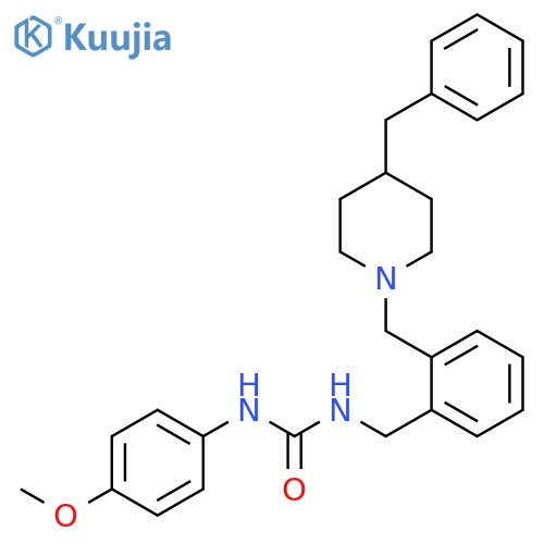 Urea,N-(4-methoxyphenyl)-N'-[[2-[[4-(phenylmethyl)-1-piperidinyl]methyl]phenyl]methyl]- structure