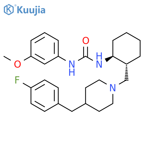 Urea,N-[(1S,2R)-2-[[4-[(4-fluorophenyl)methyl]-1-piperidinyl]methyl]cyclohexyl]-N'-(3-methoxyphenyl)- structure