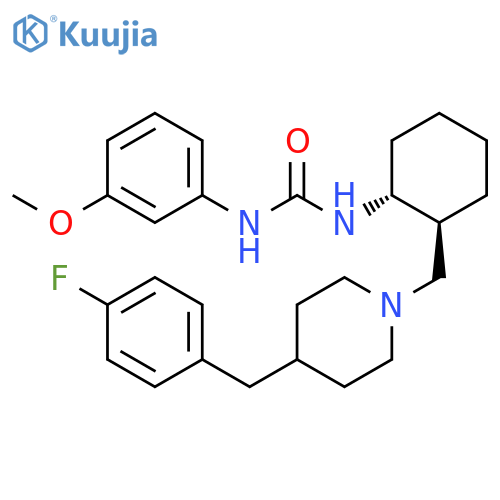 Urea,N-[(1R,2S)-2-[[4-[(4-fluorophenyl)methyl]-1-piperidinyl]methyl]cyclohexyl]-N'-(3-methoxyphenyl)- structure