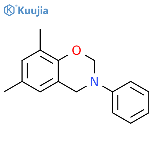 2H-1,3-Benzoxazine, 3,4-dihydro-6,8-dimethyl-3-phenyl- structure