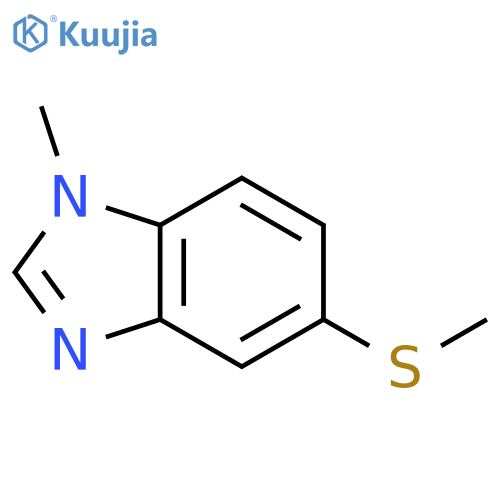 1H-Benzimidazole,1-methyl-5-(methylthio)- structure