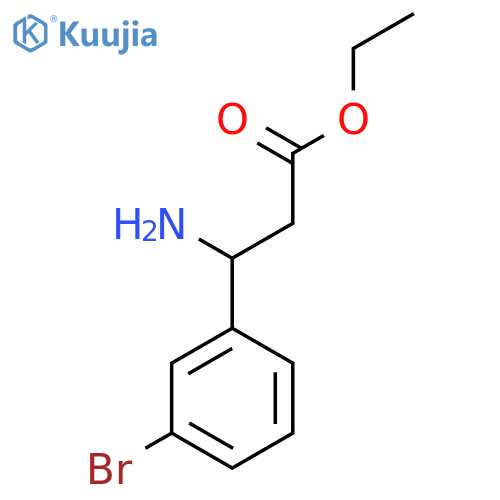 Ethyl 3-amino-3-(3-bromophenyl)propanoate structure