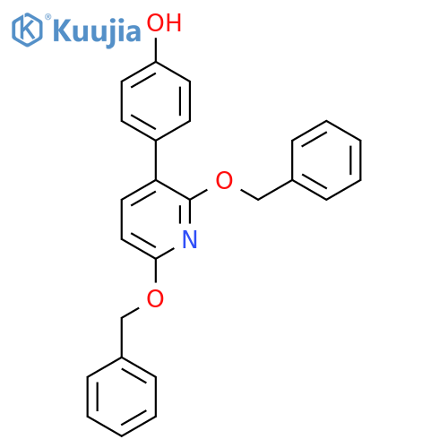 4-(2,6-Bis(benzyloxy)pyridin-3-yl)phenol structure
