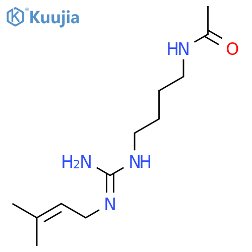 Acetamide,N-[4-[(aminoiminomethyl)(3-methyl-2-buten-1-yl)amino]butyl]- structure