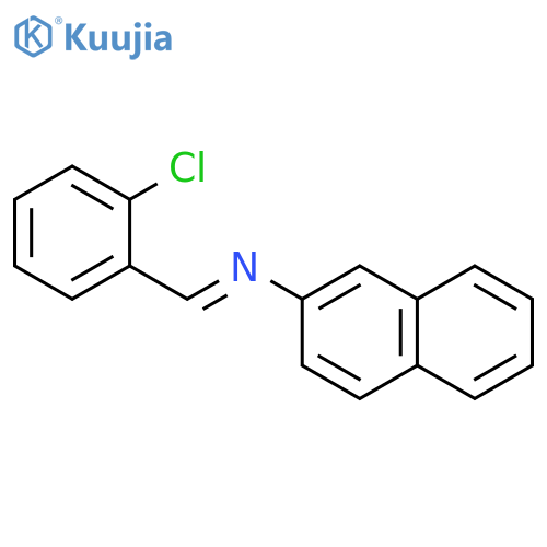 2-Naphthalenamine, N-[(2-chlorophenyl)methylene]- structure
