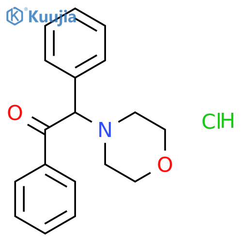 Ethanone,2-(4-morpholinyl)-1,2-diphenyl-, hydrochloride (1:1) structure