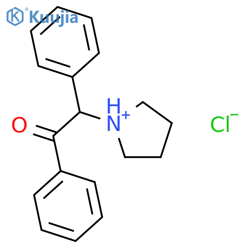 Ethanone,1,2-diphenyl-2-(1-pyrrolidinyl)-, hydrochloride (1:1) structure