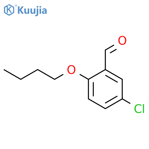 2-BUTOXY-5-CHLOROBENZALDEHYDE structure
