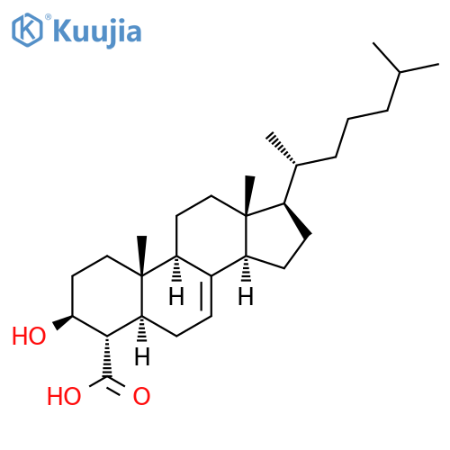 4α-Carboxy-cholest-7-en-3β-ol structure