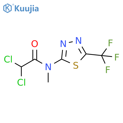 Acetamide, 2,2-dichloro-N-methyl-N-[5-(trifluoromethyl)-1,3,4-thiadiazol-2-yl]- structure