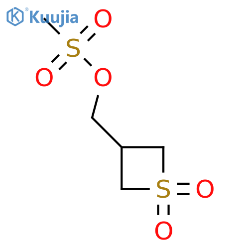 3-Thietanemethanol, 3-methanesulfonate, 1,1-dioxide structure
