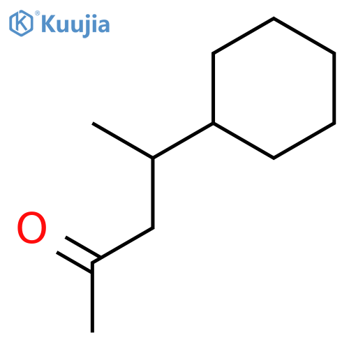 2-Pentanone, 4-cyclohexyl- structure