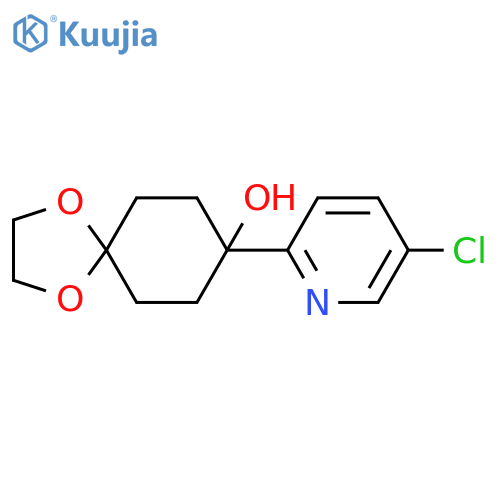 8-(5-Chloro-2-pyridinyl)-1,4-dioxaspiro[4.5]decan-8-ol structure