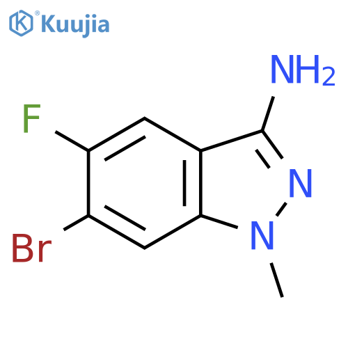 1H-Indazol-3-amine, 6-bromo-5-fluoro-1-methyl- structure