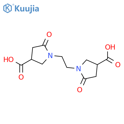 1-2-(4-Carboxy-2-Oxopyrrolidin-1-Yl)Ethyl-5-Oxopyrrolidine-3-Carboxylic Acid structure