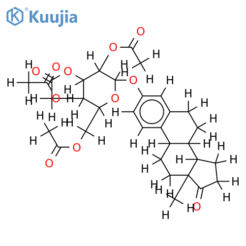 Estrone tetraacetylglucoside structure