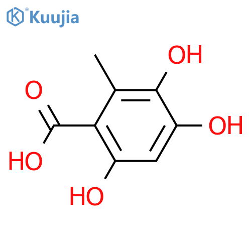 3,4,6-Trihydroxy-2-methylbenzoic acid structure