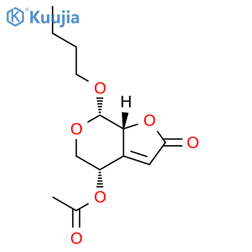 (4S,7S,7aR)-4-(Acetyloxy)-7-butoxy-4,5,7,7a-tetrahydro-2H-furo[2,3-c]pyran-2-one structure