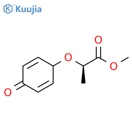 Methyl (2R)-2-[(4-oxo-2,5-cyclohexadien-1-yl)oxy]propanoate structure