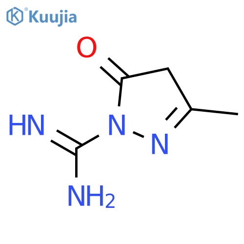 1H-Pyrazole-1-carboximidamide,4,5-dihydro-3-methyl-5-oxo- structure