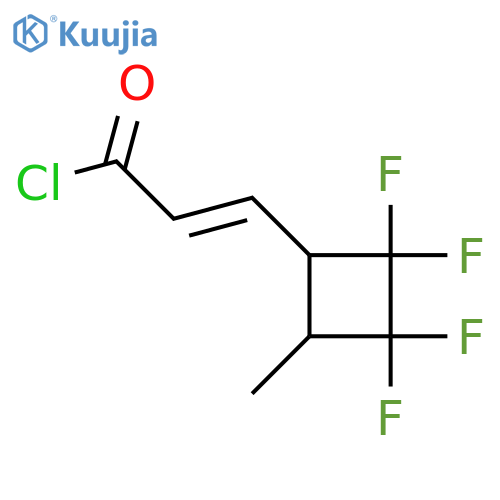 3-(4-Methyl-2,2,3,3-tetrafluorocyclobut-1-yl)acryloyl chloride structure
