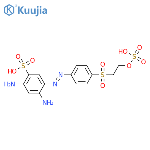 Benzenesulfonic acid,2,4-diamino-5-[2-[4-[[2-(sulfooxy)ethyl]sulfonyl]phenyl]diazenyl]- structure