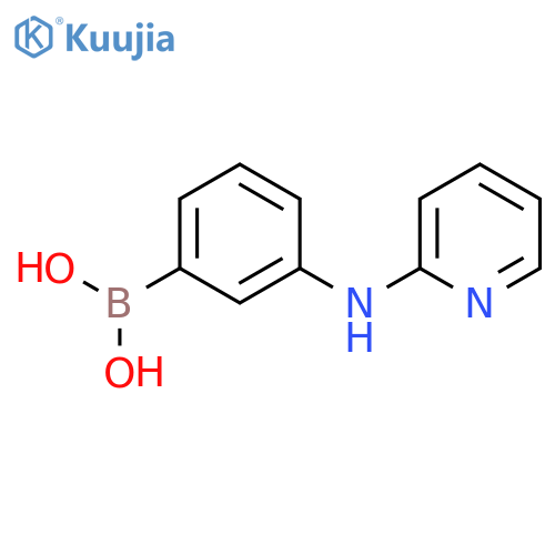 [3-(2-pyridylamino)phenyl]boronic acid structure