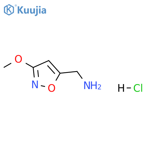 (3-methoxy-1,2-oxazol-5-yl)methanamine hydrochloride structure