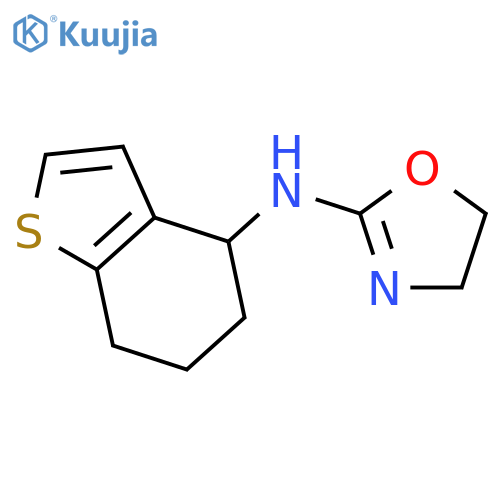 2-Oxazolamine,4,5-dihydro-N-(4,5,6,7-tetrahydrobenzo[b]thien-4-yl)- structure
