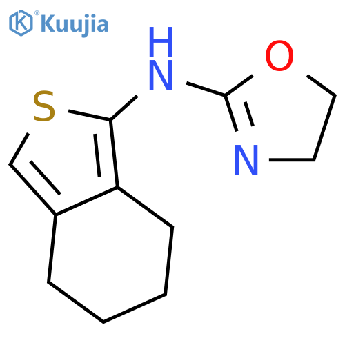 2-Oxazolamine,4,5-dihydro-N-(4,5,6,7-tetrahydrobenzo[c]thien-1-yl)- structure